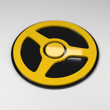 Steering Wheel 3D Acrylic Car Badge_2