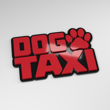 Dog Taxi 3D Acrylic Car Badge_3