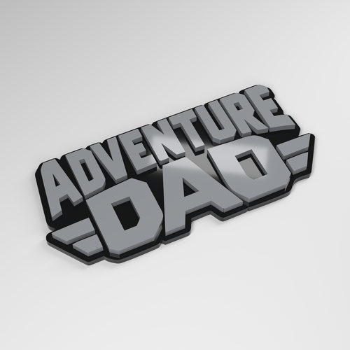 Adventure Dad 3D Acrylic Car Badge