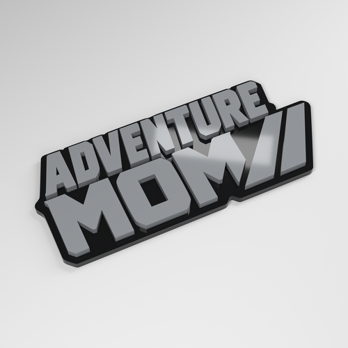 Adventure Mom 3D Acrylic Car Badge