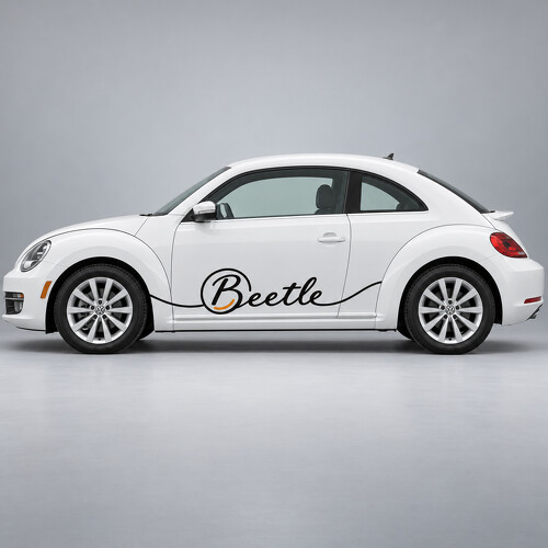 Roundel Script Side Vinyl Decal Sticker for Volkswagen Beetle 2013