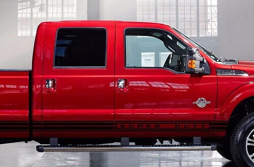 Mustang Style Side Stripe Graphics Decal Sticker for Ford F-250 Super Duty