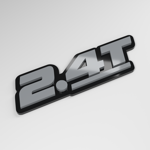 2.4T 3D Acrylic Car Badge_1