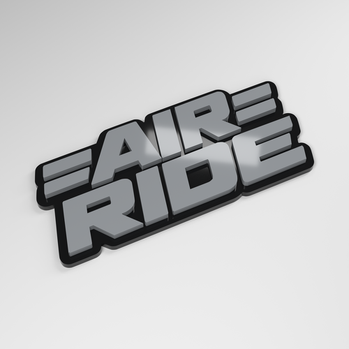 Air Ride 3D Acrylic Car Badge_1