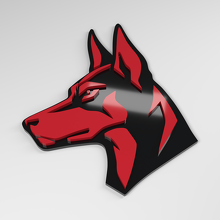 Doberman 3D Acrylic Car Badge_3