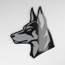 Doberman 3D Acrylic Car Badge_4