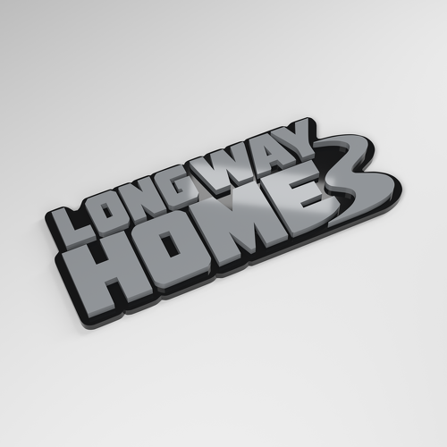 Long Way Home 3D Acrylic Car Badge_1