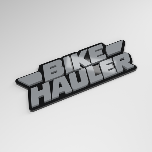 Bike Hauler 3D Acrylic Car Badge_1