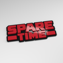 Spare Time 3D Acrylic Car Badge_3