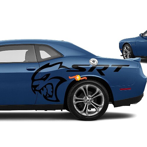 Hellcat Style Side Vinyl Decal Set for Dodge Challenger