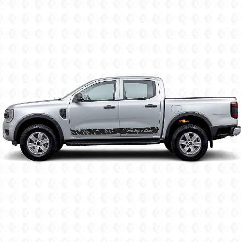 Distressed Side Stripe Vinyl Decal for Musclecar Ranger Wildtrak