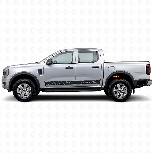 Distressed Side Stripe Vinyl Decal for Musclecar Ranger