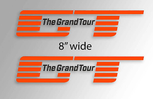 The Grand Tour Logo Window Vinyl Decal Sticker Set