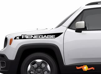 2 Jeep Renegade 2015 2016 anteriori parafango strisce decalcomanie vinile