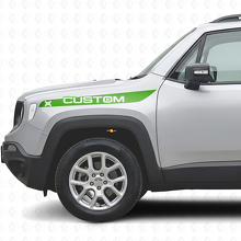 Custom Front Fender Stripes Vinyl Decals Kit for Jeep Renegade_3