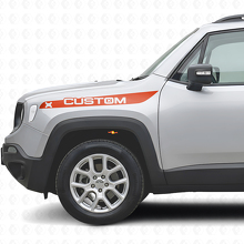 Custom Front Fender Stripes Vinyl Decals Kit for Jeep Renegade_4