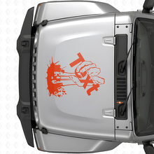 Zombie Hand Custom Text Hood Vinyl Decal Sticker for Jeep Wrangler_4