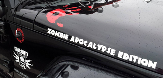 2 Zombie Apocalypse Edition Call Of Duty Black ops Wrangler Rubicon Zombie hand decals jeep kit