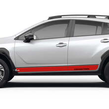 Side Doors Stripes Rocker Panel for Suba Crosstrek Vinyl Decals Stickers Graphics 2 colors 2