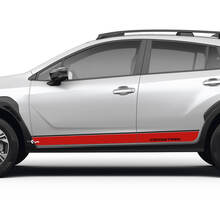Side Doors Stripes Rocker Panel for Suba Crosstrek Vinyl Decals Stickers Graphics 2 colors 2