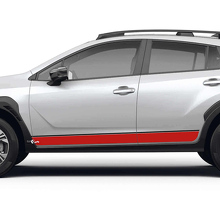 Straight Rocker Panel Stripes Vinyl Decals Kit for Subaru Crosstrek_2