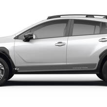 Side Doors Stripes Rocker Panel for Suba Crosstrek Vinyl Decals Stickers Graphics 2 colors 3