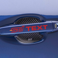 4PCS STI Auto Door Handle Bar Decal Vinyl Car Sticker for Suba 3