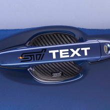 4PCS STI Auto Door Handle Bar Decal Vinyl Car Sticker for Suba 4