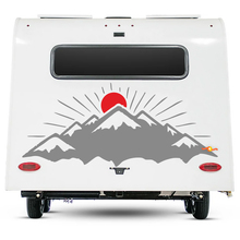 Camper Decal Mountains and Sun RV Trailer Camper Van Car vinyl Decals sticker 2