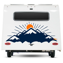 Camper Decal Mountains and Sun RV Trailer Camper Van Car vinyl Decals sticker 3