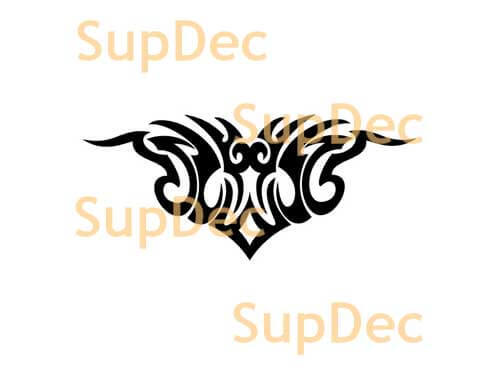 Tribal Horned Crest Vinyl Decal For Cars