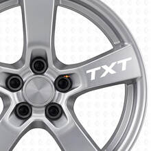 Custom Lettering Wheels Vinyl Decals Set for Suba WRX_5