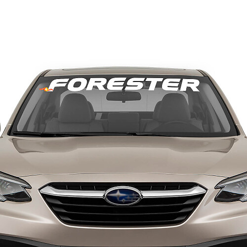 Brand Lettering Windshield Decal Sticker Vinyl Graphics For Subaru Forester