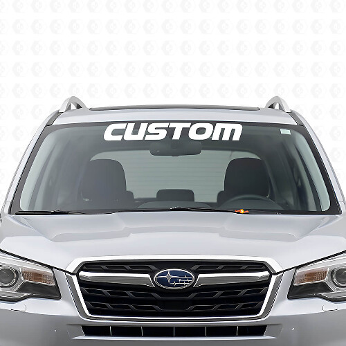 Custom Lettering Windshield Vinyl Decal For Suba Forester