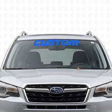 Custom Lettering Windshield Vinyl Decal For Suba Forester_2