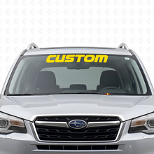 Custom Lettering Windshield Vinyl Decal For Suba Forester_5