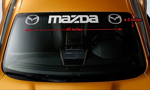 Mazda Logo Windshield Vinyl Decal Sticker for Mazda CX-5