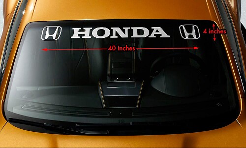 Honda Logo Windshield Vinyl Decal Sticker for Honda Accord