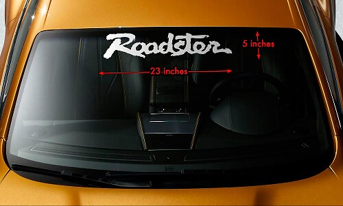 Roadster Windshield Banner Vinyl Decal for Mazda MX-5 Miata