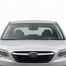 Custom Outline Windshield Lettering Vinyl Decal for Suba Legacy_3