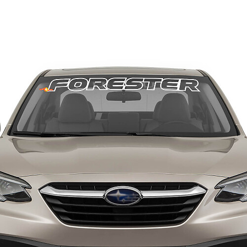 Forester Outline Windshield Banner Vinyl Decal for Subaru Forester