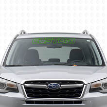 Custom Outline Windshield Lettering Vinyl Decal for Suba Forester_3