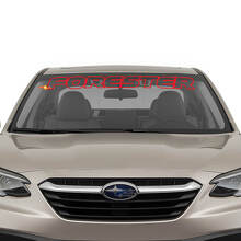 Forester Outline Windshield Banner Vinyl Decal for Subaru Forester_3