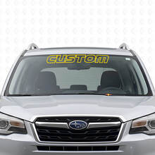 Custom Outline Windshield Lettering Vinyl Decal for Suba Forester_5