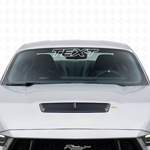 Custom Outlined Windshield Banner Vinyl Decal_1
