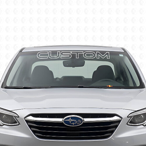 Outline Legacy Windshield Banner Vinyl Decal for Subaru Legacy