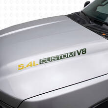 5.4L Custom V8 Hood Vinyl Decals for Musclecar F250/350 Expedition_10