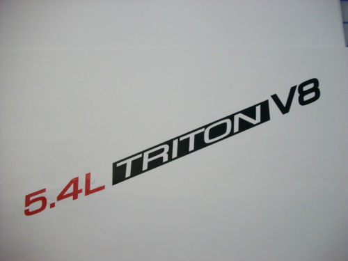5.4L Triton V8 (pair) Hood decals sticker emblem Ford F150 F250 F350 Expedition