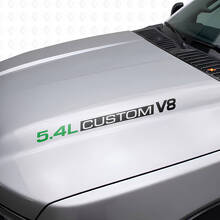 5.4L Custom V8 Hood Vinyl Decals for Musclecar F250/350 Expedition_8