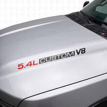 5.4L Custom V8 Hood Vinyl Decals for Musclecar F250/350 Expedition_9